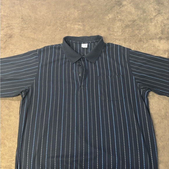 Haband Casual Joe Daddy Striped Men's Polo XL VTG - Picture 1 of 8